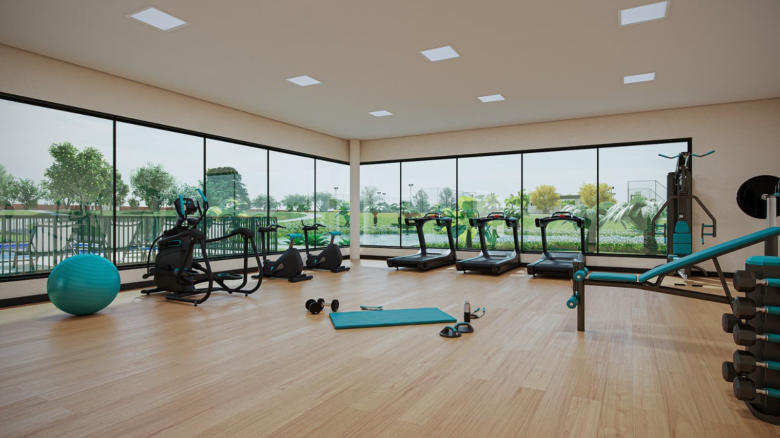 Academia do condomínio